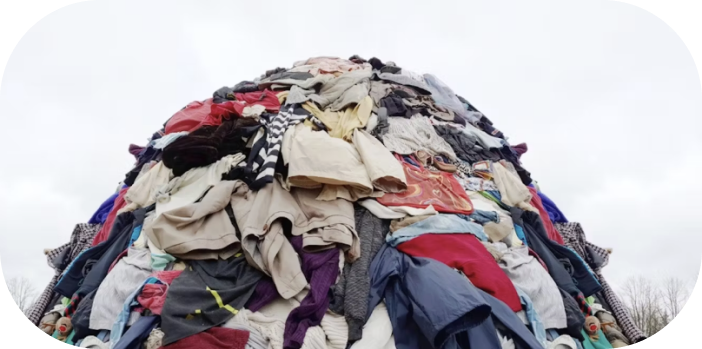 pile of discarded clothing