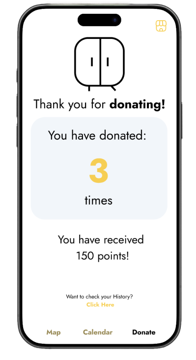 Thank you for donating screen