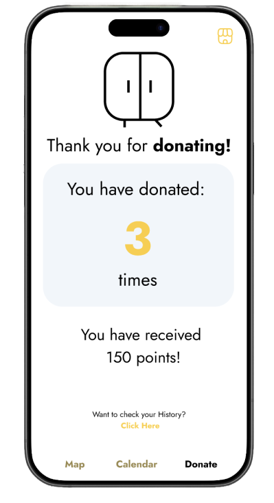 Thank you for donating screen