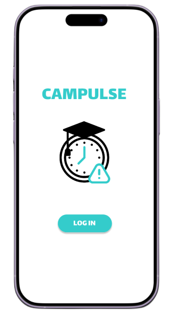 Campulse app splash screen mockup