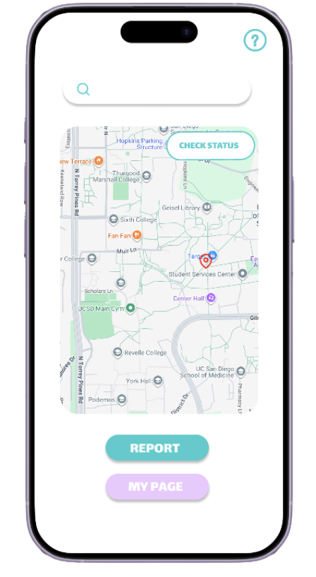 campus incident map screen
