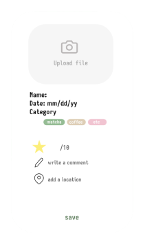 log drink entry card
