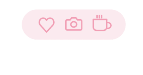 bottom navigation pill icons